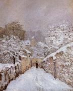Alfred Sisley Sonw at Louveciennes oil painting reproduction